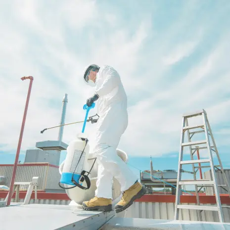 Platte daken reinigen